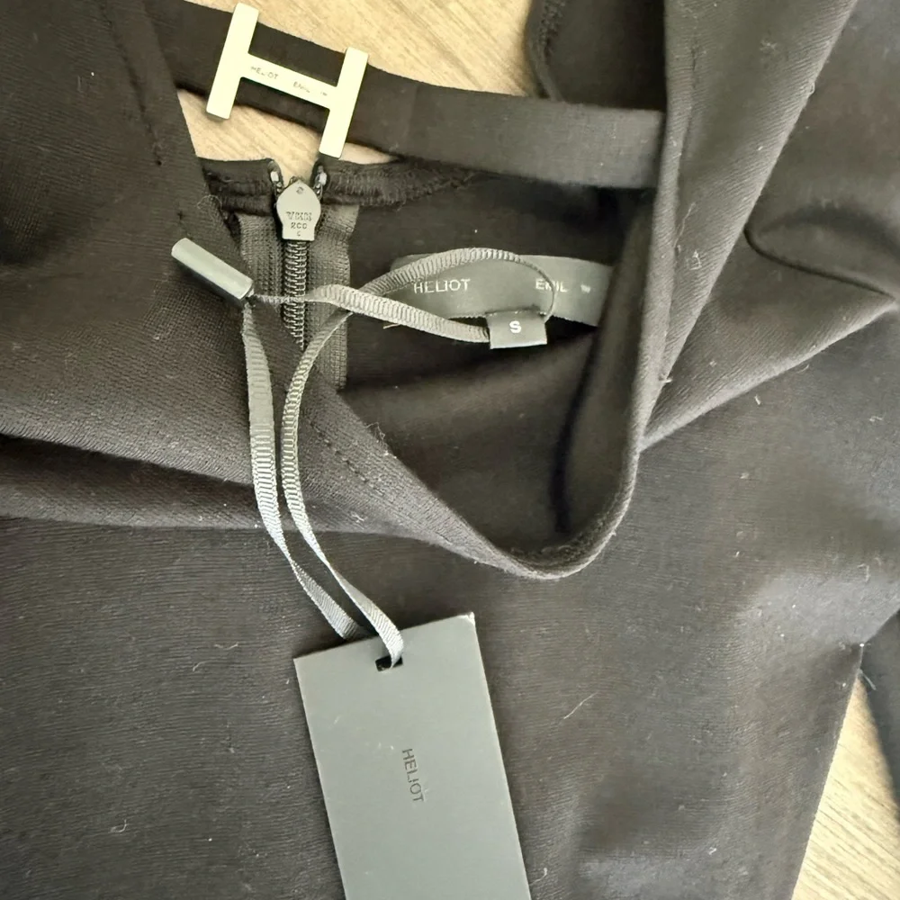 HELIOT EMIL black orderly jersey dress - Picture 3 of 3